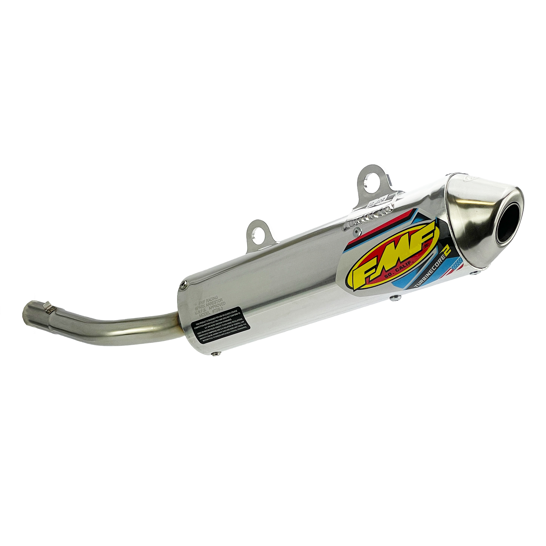 TurbineCore 2 Exhaust Silencer 99-02 Kawasaki KX 250 - FMF 020342 thumbnail 2