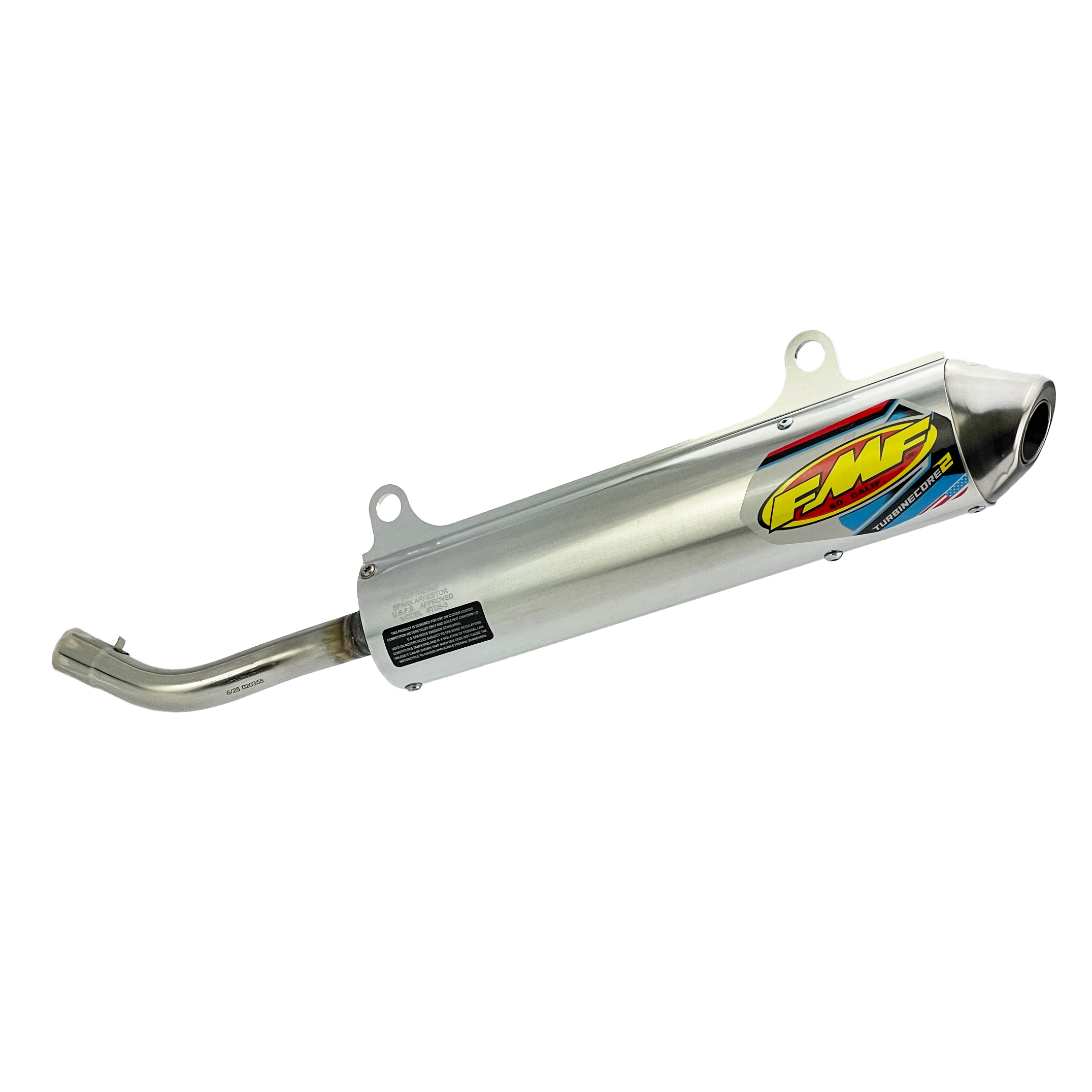 TurbineCore 2 Exhaust Silencer 93-97 Yamaha 250 YZ WR - FMF 020358 thumbnail 2
