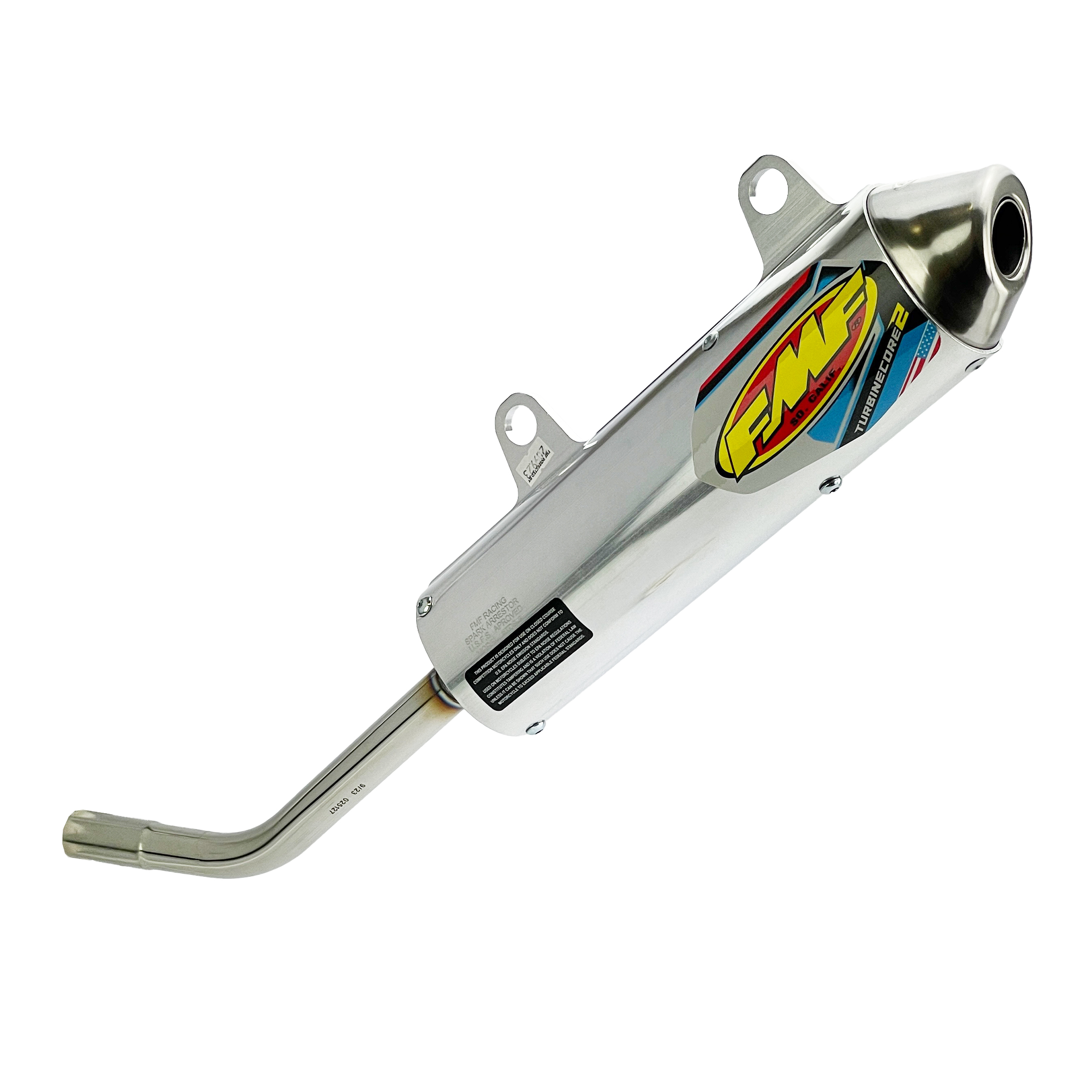TurbineCore 2 Exhaust Silencer 11-16 KTM Husqvarna 150 SX XC 125 TC TE - FMF 025127 thumbnail 3