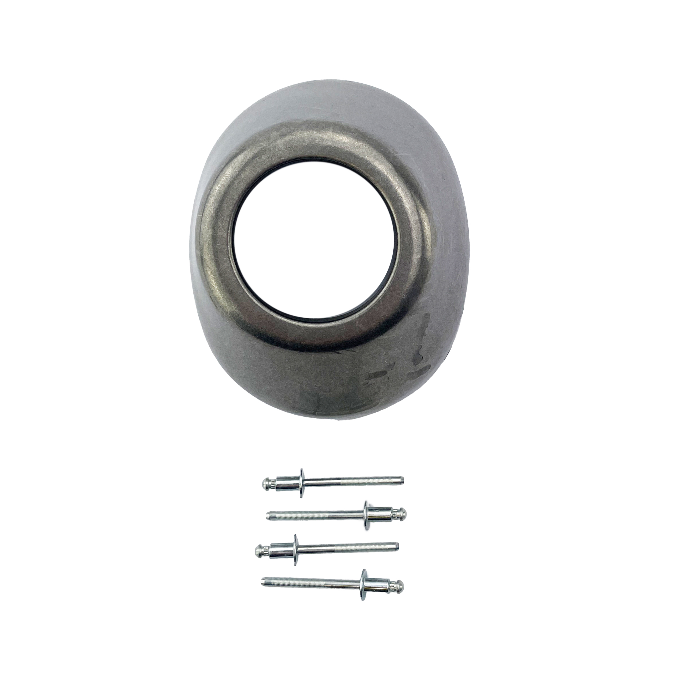 Exhaust End Cap Straight Cut Stainless Steel Powercore 4 Q4 PCT 00-00 Universal - FMF 040634 thumbnail 2