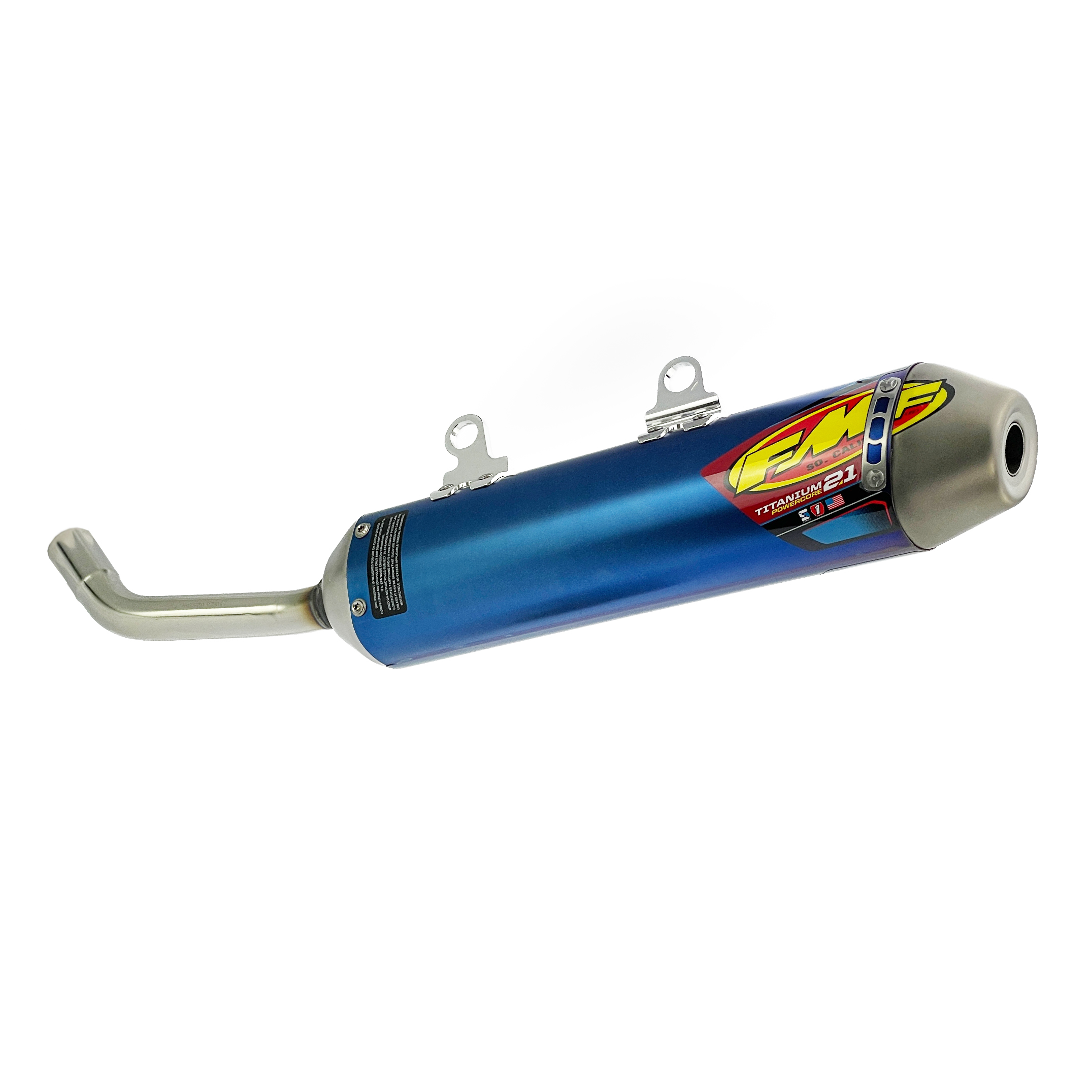 Powercore 2.1 Titanium Exhaust Silencer 19-23 KTM Husqvarna GasGas 250 300 - FMF 025254 thumbnail 2