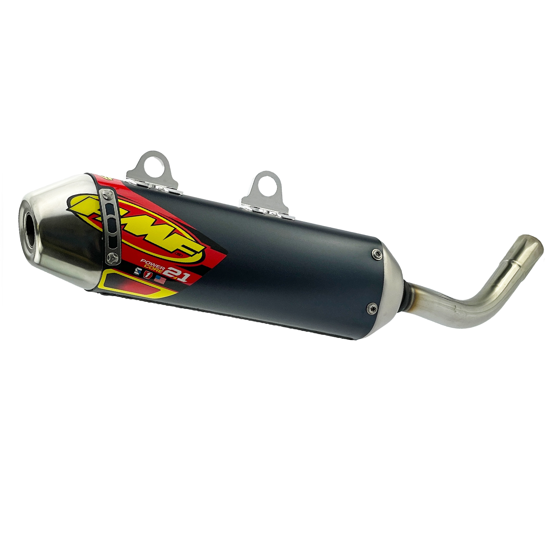 Powercore 2.1 Shorty Exhaust Silencer 20-25 Beta 200 250 RR 300 RX - FMF 025317 image 1