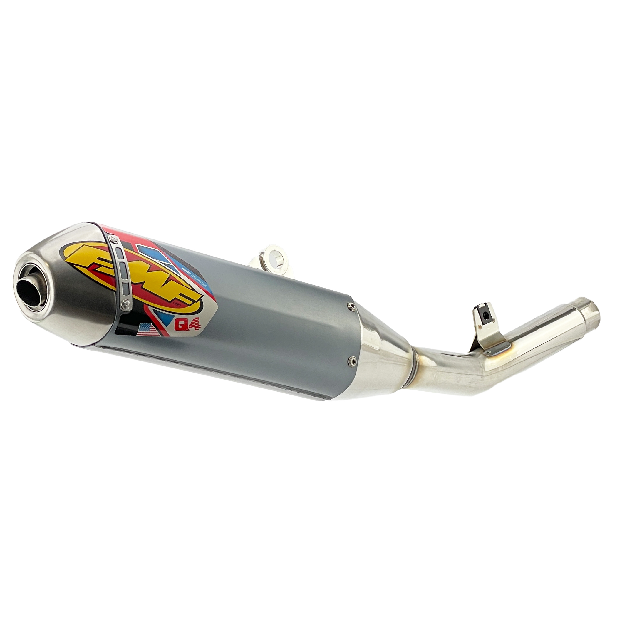 Q4 Hex Exhaust Silencer 25-25 Kawasaki KX 250 F X - FMF 042410 image 1