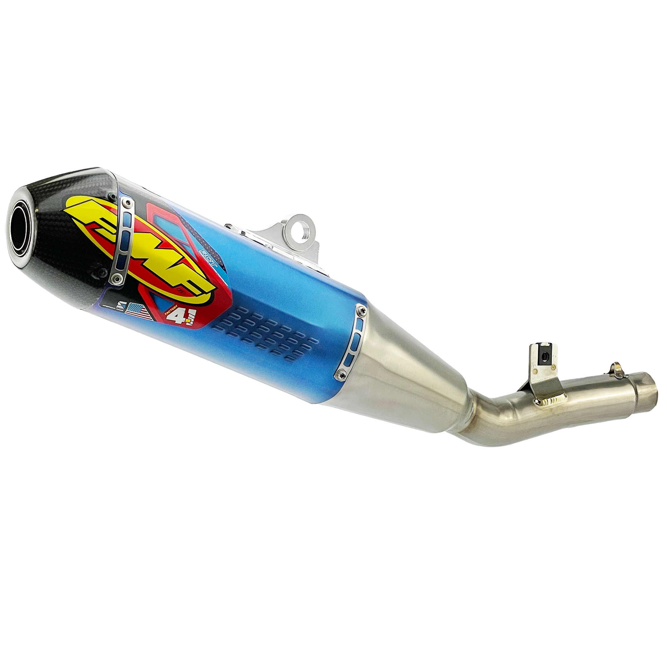 Factory 4.1 RCT Titanium Anodized Exhaust Silencer 24-25 Kawasaki KX 450 F X - FMF 042404 image 1