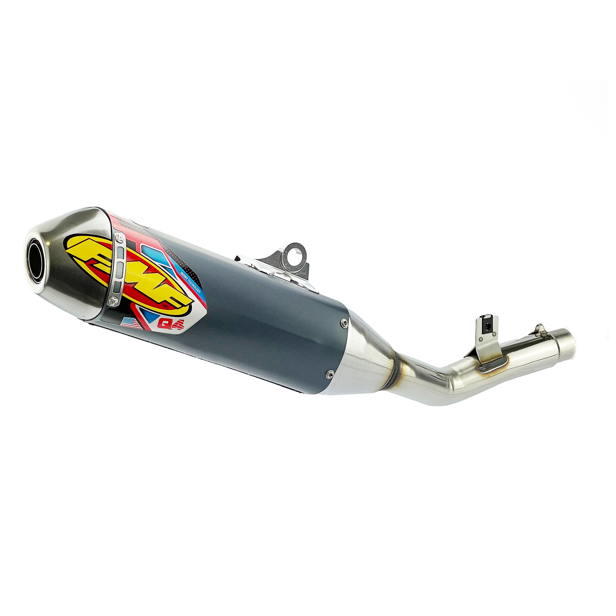 Q4 Hex Exhaust Silencer 24-25 Kawasaki KX 450 F X - FMF 042402 image 1