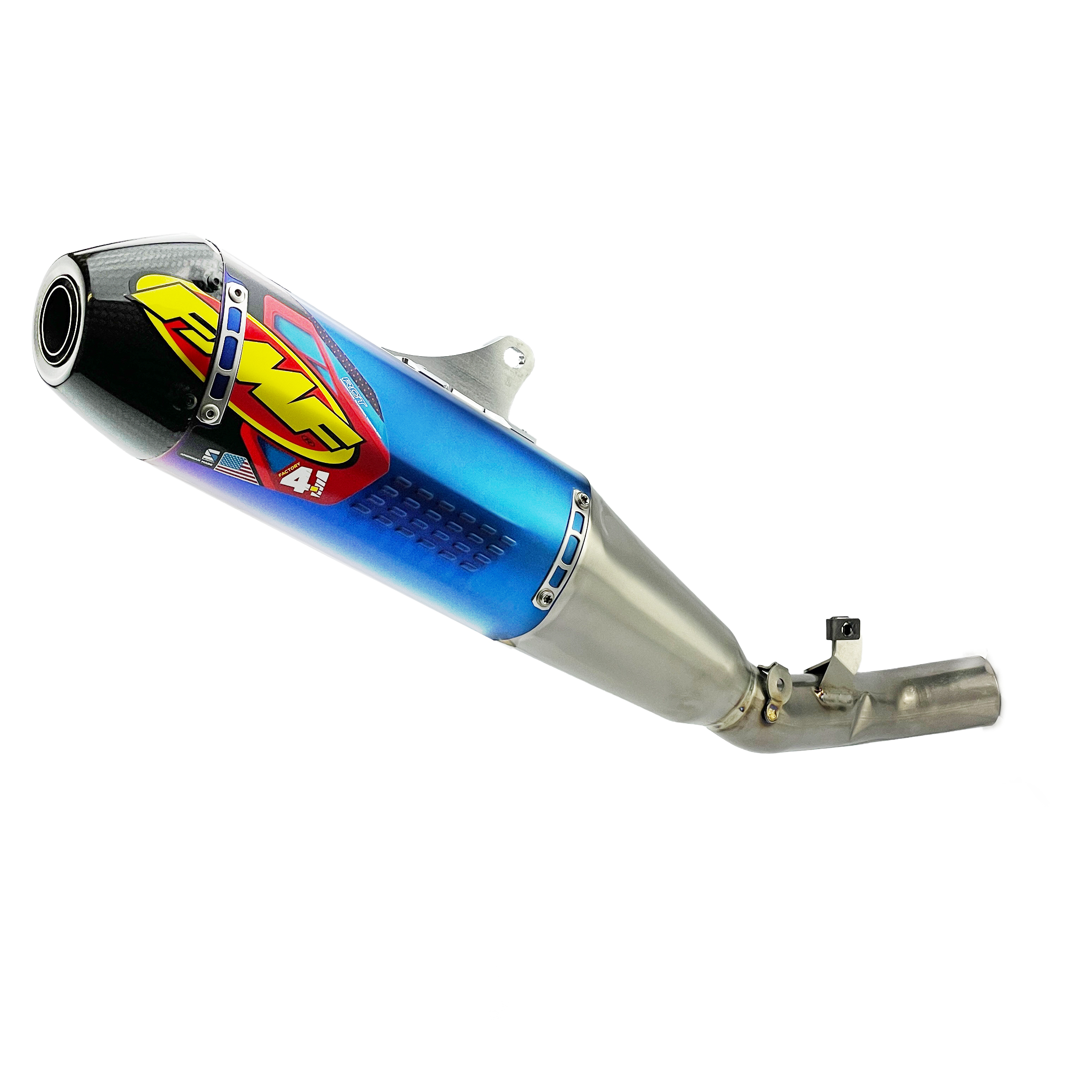 Factory 4.1 RCT Titanium Anodized Exhaust Silencer 25-26 Honda CRF 250 R RX - FMF 041619 image 1
