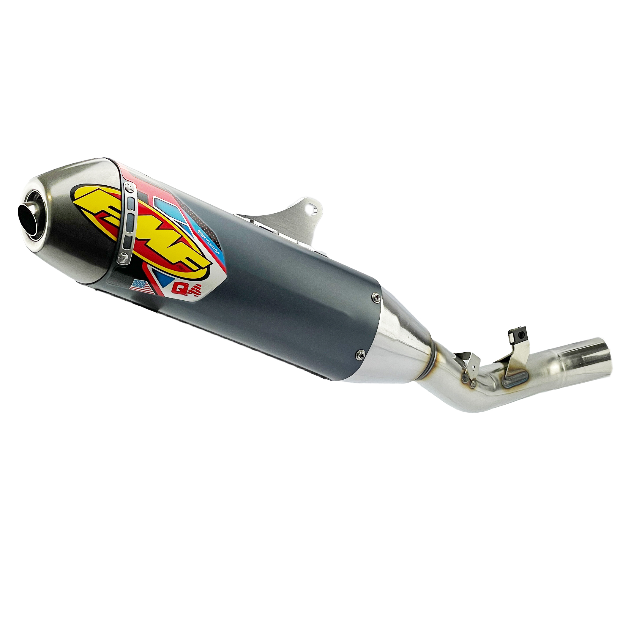 Q4 Hex Exhaust Silencer 25-26 Honda CRF 250 R RX - FMF 041617 image 1