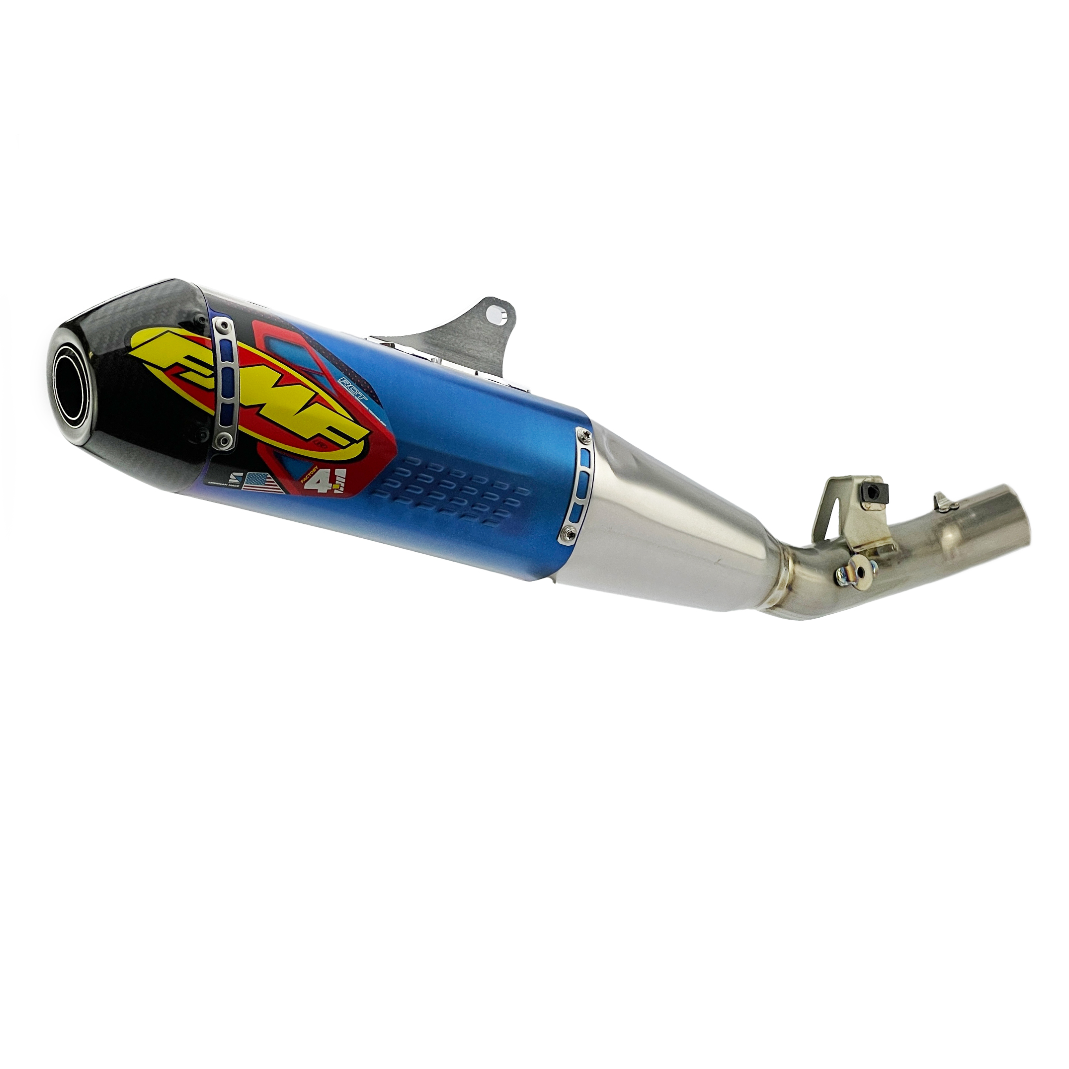 Factory 4.1 RCT Titanium Anodized Exhaust Silencer 22-24 Honda CRF 250 R RX - FMF 041611 image 1