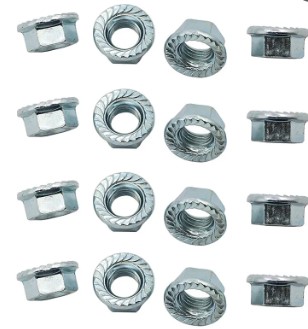 M10 x 1.25mm FLANGE NUT PACK OF 16 HIGH TENSILE FORGED WHEEL NUTS thumbnail 2