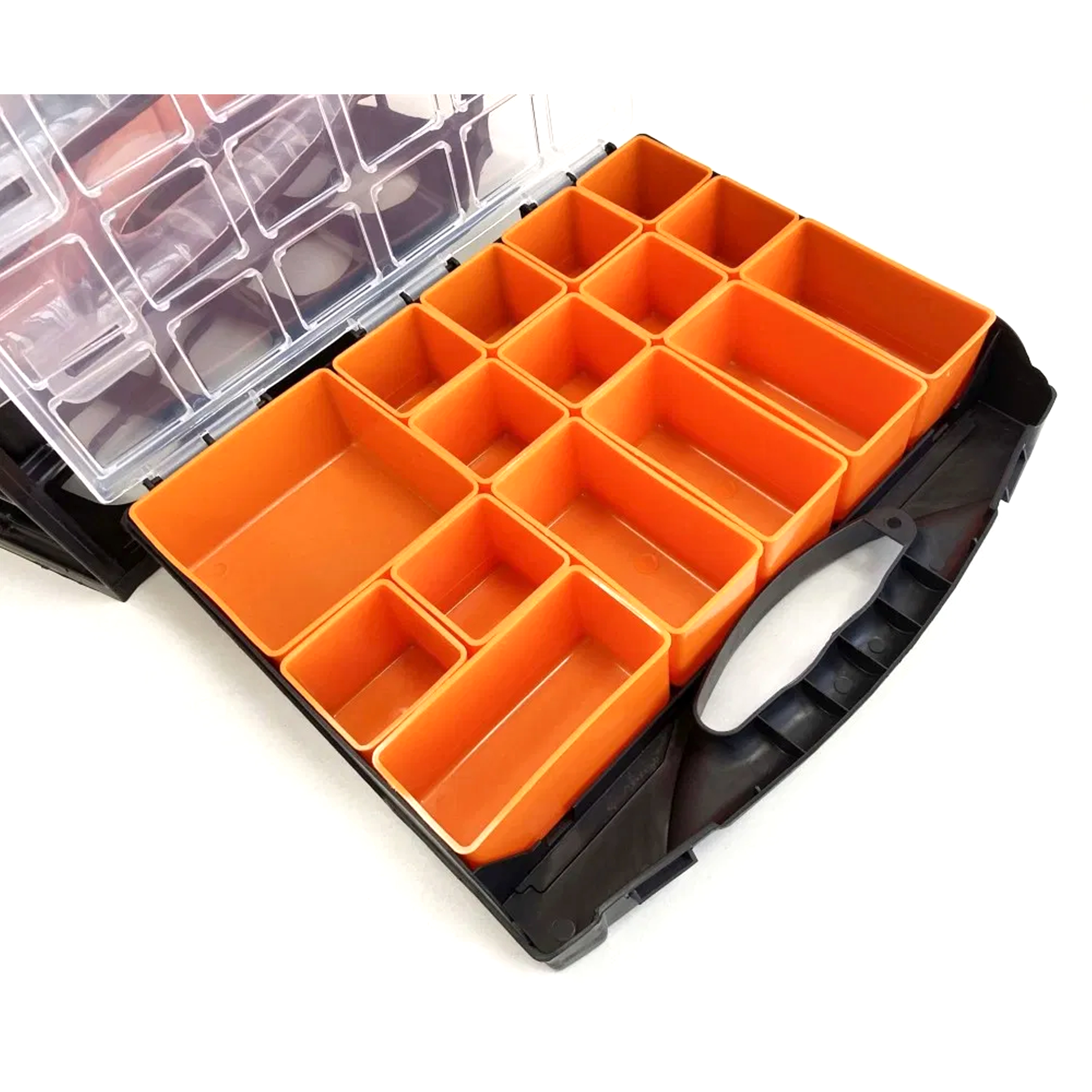 ORGANISER SET 4 TRAY POLY WITH REMOVABLE INNER COMPARTMENTS - TOOLZONE KDPTB098 thumbnail 5