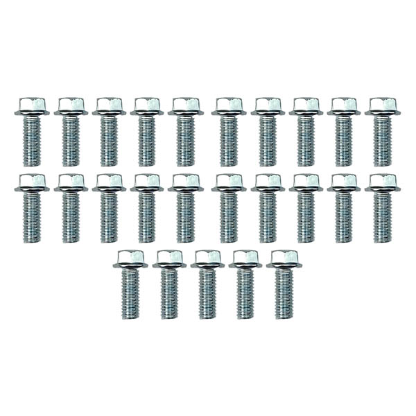M6 x 16mm FLANGE BOLT, PACK OF 25, 8mm HEX