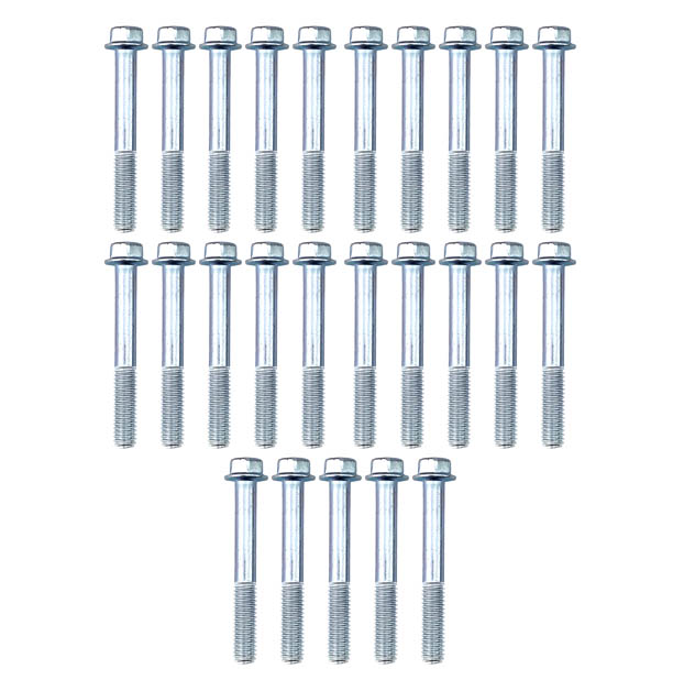 M6 x 35mm FLANGE BOLT, PACK OF 25, 8mm HEX