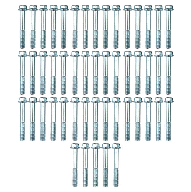 M6 x 40mm FLANGE BOLT, PACK OF 50, 8mm HEX
