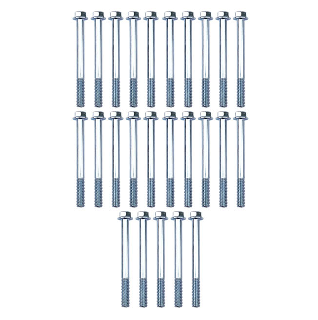 M6 x 60mm FLANGE BOLT, PACK OF 25, 8mm HEX