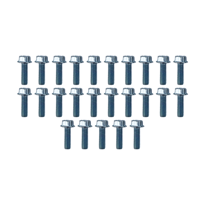 M6 x 20mm FLANGE BOLT, PACK OF 25, 10mm HEX