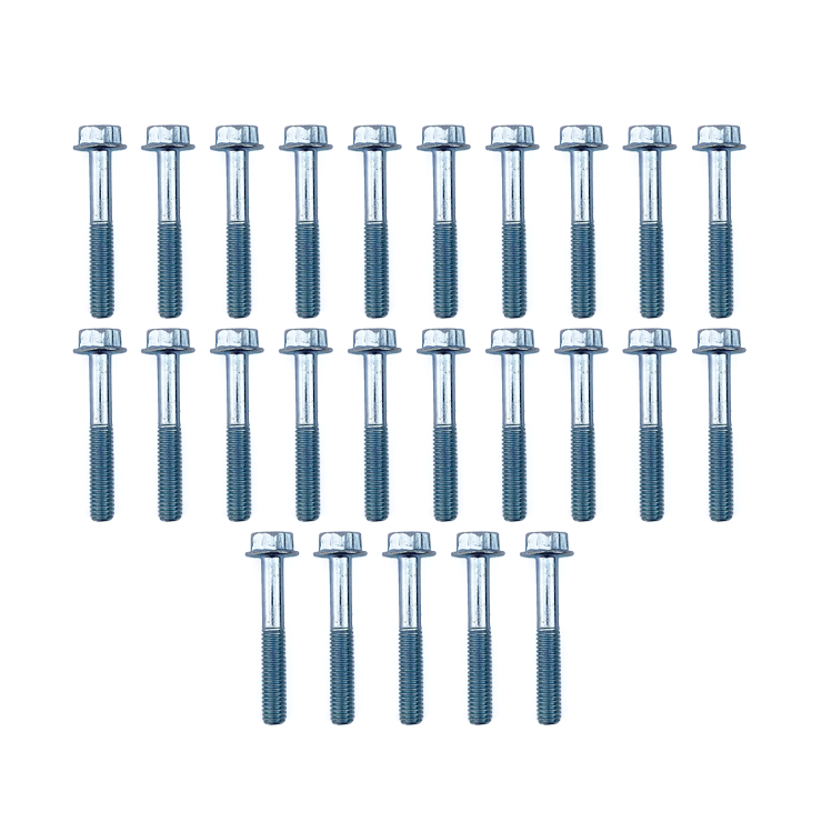 M6 x 40mm FLANGE BOLT, PACK OF 25, 10mm HEX