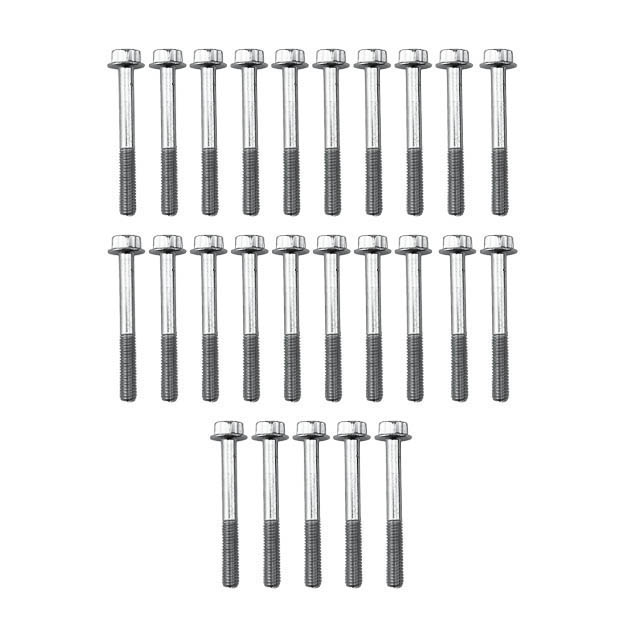 M6 x 50mm FLANGE BOLT, PACK OF 25, 10mm HEX