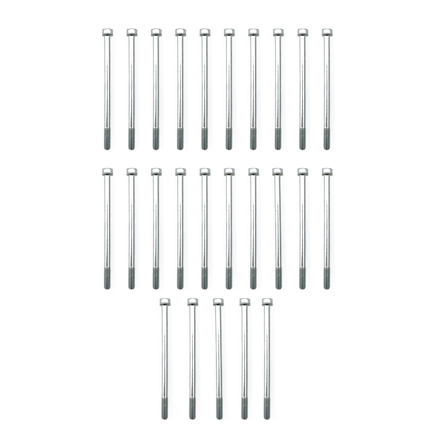 M6 x 100mm FLANGE BOLT, PACK OF 25, 10mm HEX