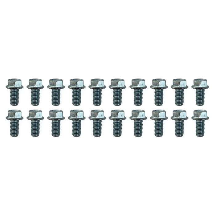 M8 x 15mm FLANGE BOLT, PACK OF 20, 12mm HEX