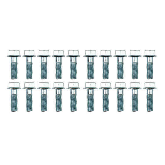M8 x 25mm FLANGE BOLT, PACK OF 20, 12mm HEX