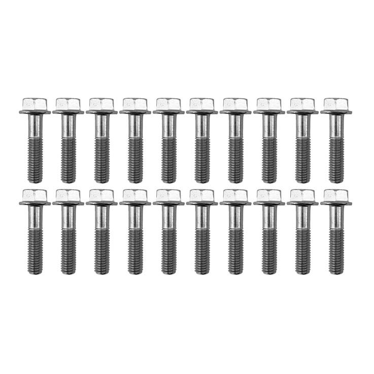 M8 x 35mm FLANGE BOLT, PACK OF 20, 12mm HEX