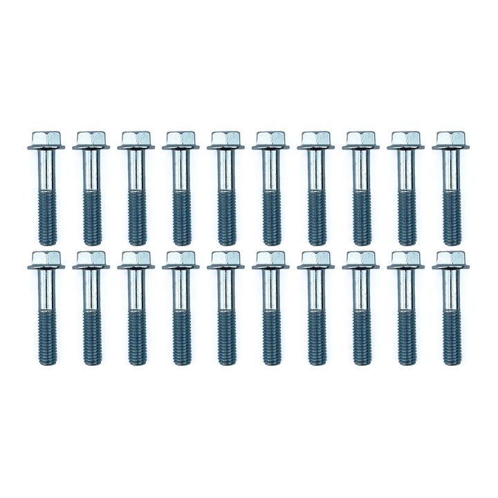 M8 x 40mm FLANGE BOLT, PACK OF 20, 12mm HEX