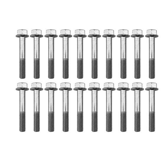 M8 x 50mm FLANGE BOLT, PACK OF 20, 12mm HEX