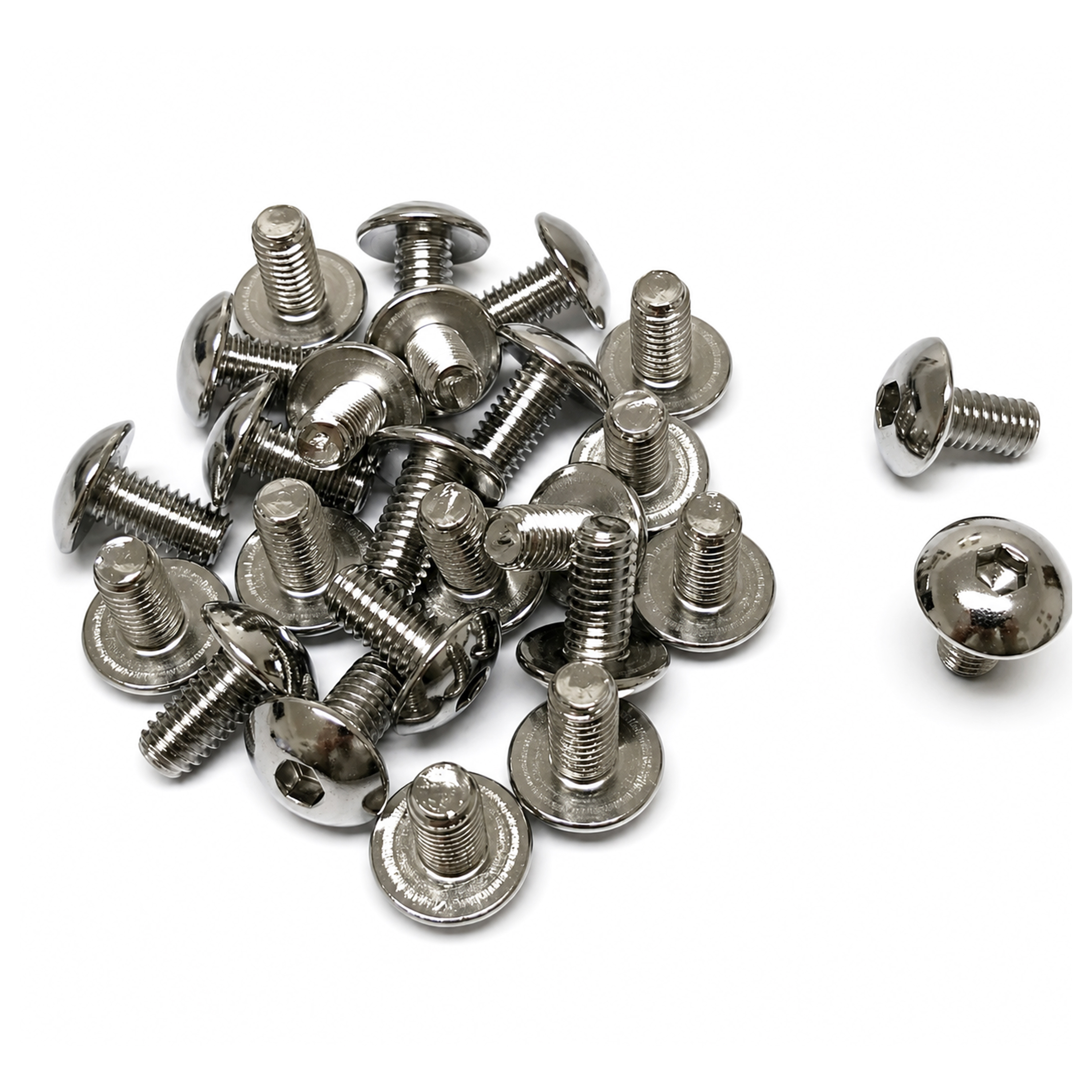 CHROME ALLEN OVAL HEAD 6x12 PACK/25, SUZUKI 4MM Key 33-7867, TOOLS ROAD