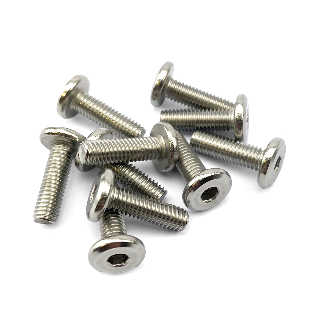 M6X20 304 STAINLESS STEEL LARGE FLAT HEAD image 1