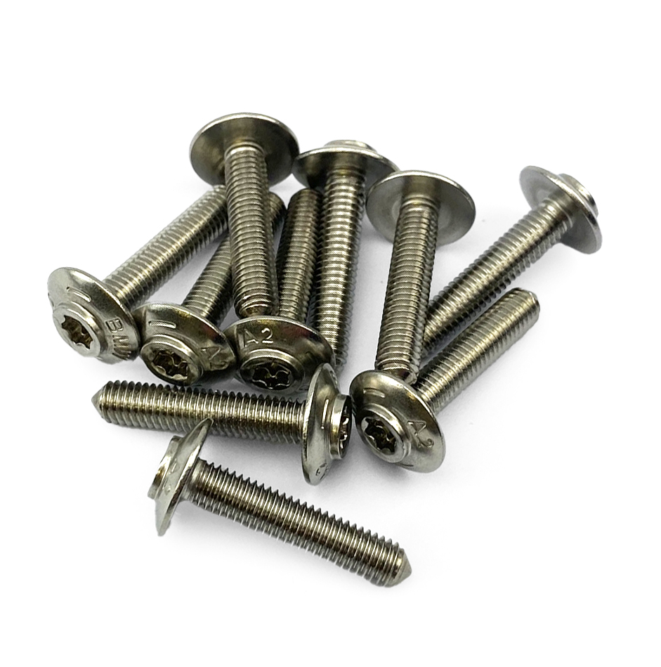 BMW STAINLESS STEEL SHELL SCREWS BOLTS M5X25 PACK OF 10 46638534939 thumbnail 2