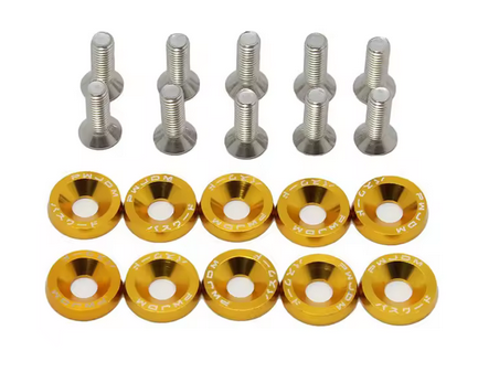 BOLT & WASHER PACK-10 GOLD image 1