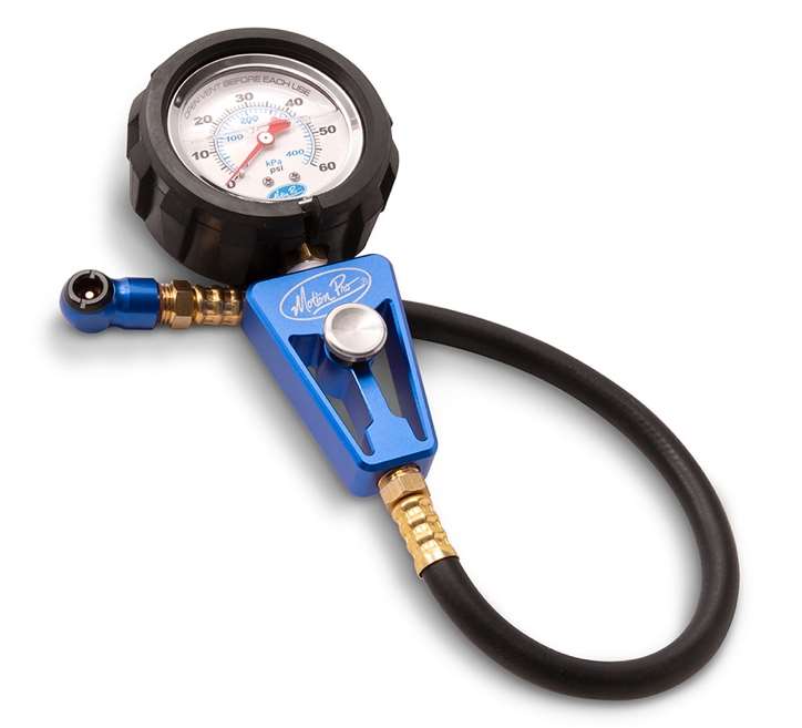 ANALOGUE TYRE PRESSURE GAUGE 0-60 PSI MOTION PRO 08-0753 image 1