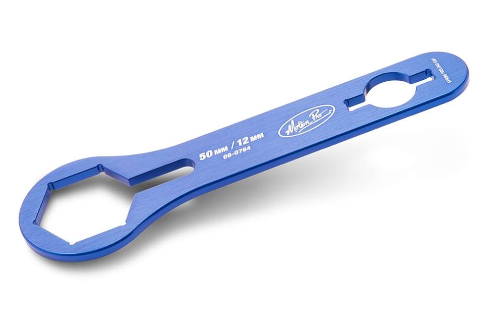 FORK CAP WRENCH 50mm WP4860 MXMA 12mm SLOT MOTION PRO 08-0764 image 1