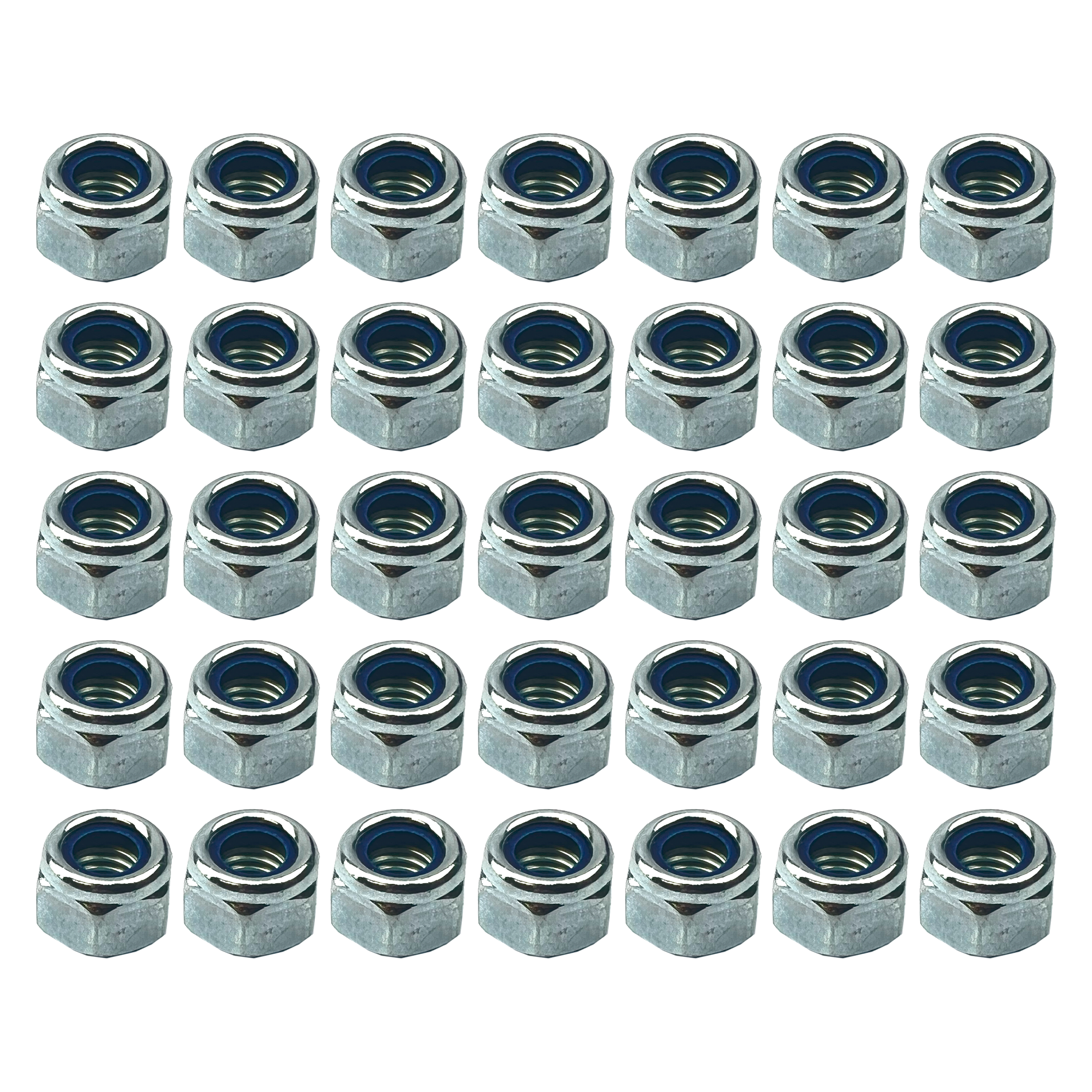 NYLOCK M8 NUT PACK/35, REGULAR9X13mm
