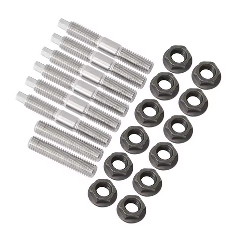 CYLINDER HEAD NUT STUD KIT SET8 82-95 YAMAHA YZ SV YT IT YFS WR YTZ YFZ TY 90116-08042-00 thumbnail 2