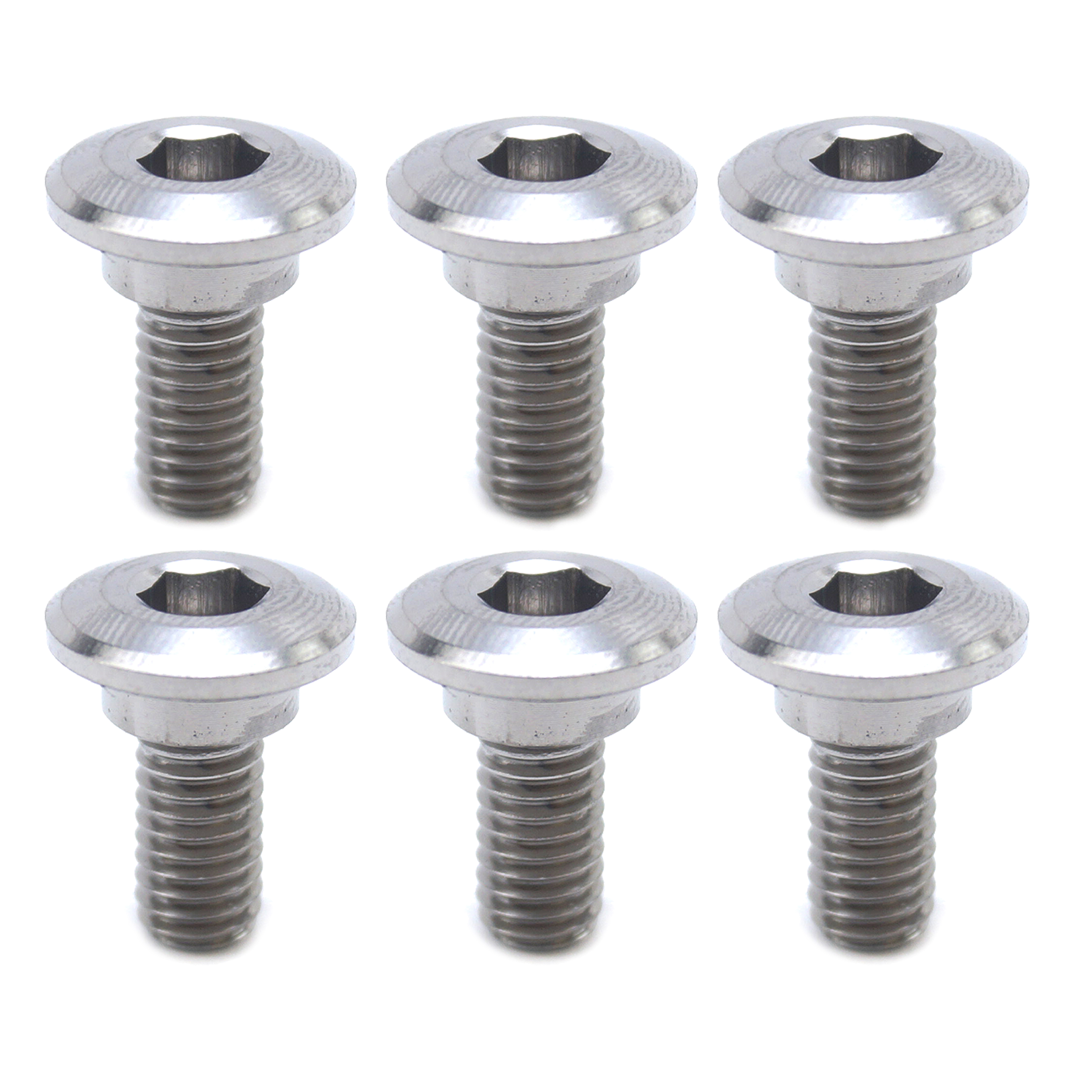 GR5 BOLT DISC M6 x 14mm BOSS 8.9, TITANIUM / PACK 6 / 92151-1799 thumbnail 5
