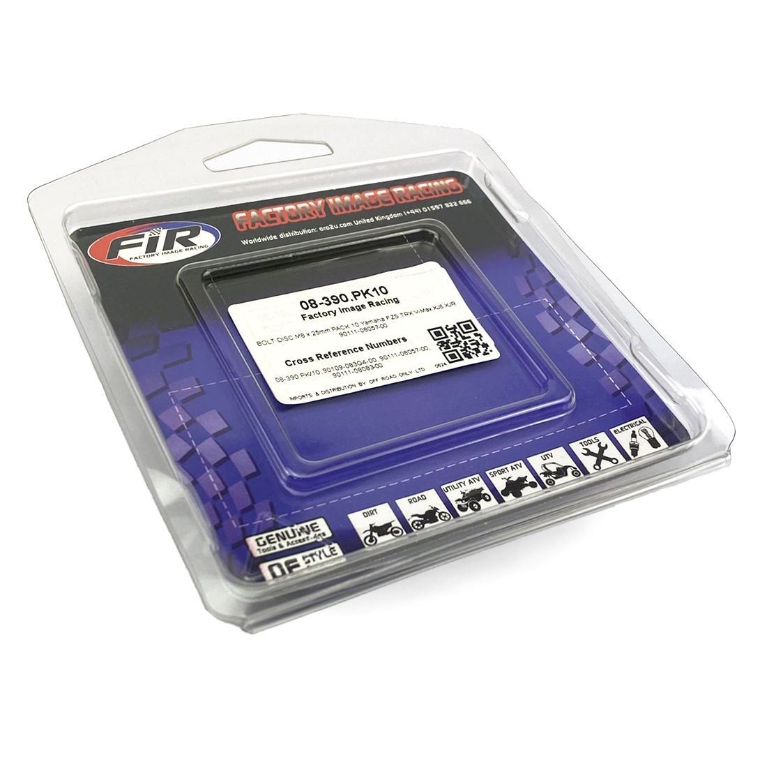 BOLT DISC M8 x 25mm PACK 10 Yamaha FZS TRX V-Max XJ6 XJR 90111-08057-00 thumbnail 2