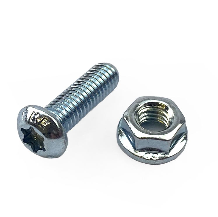 BOLT DISC M6 x 20mm +NUT TORX, SPLIT PACKS image 1