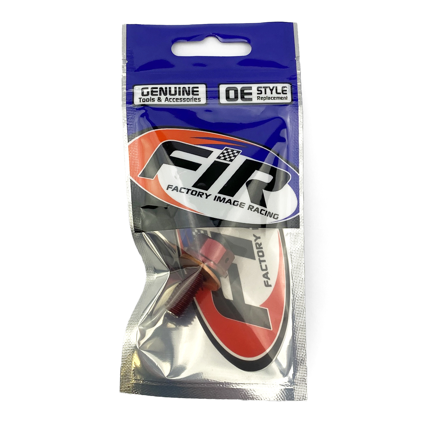 MAGNETIC OIL DRAIN PLUG M8x1.25, CRF 450/250 RMZ 450, RED thumbnail 2