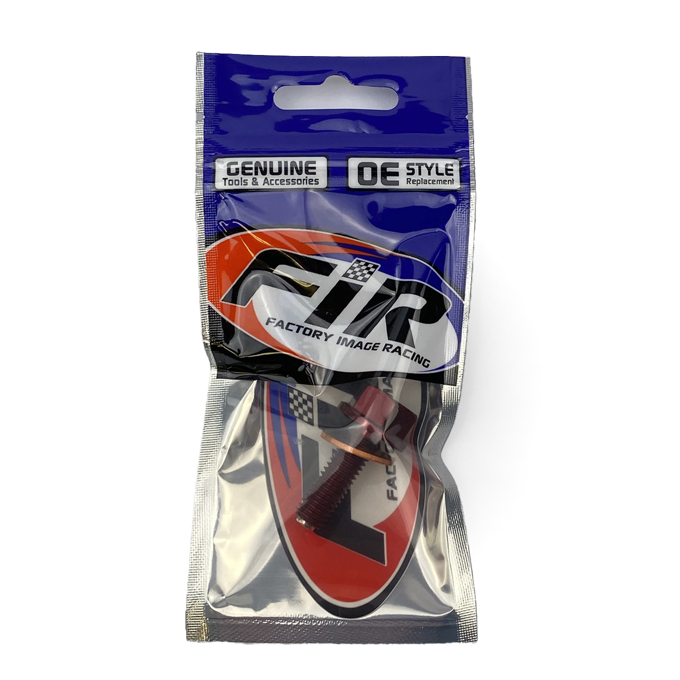 MAGNETIC OIL DRAIN PLUG M8x1.25, CRF 250R 250X, RED thumbnail 2