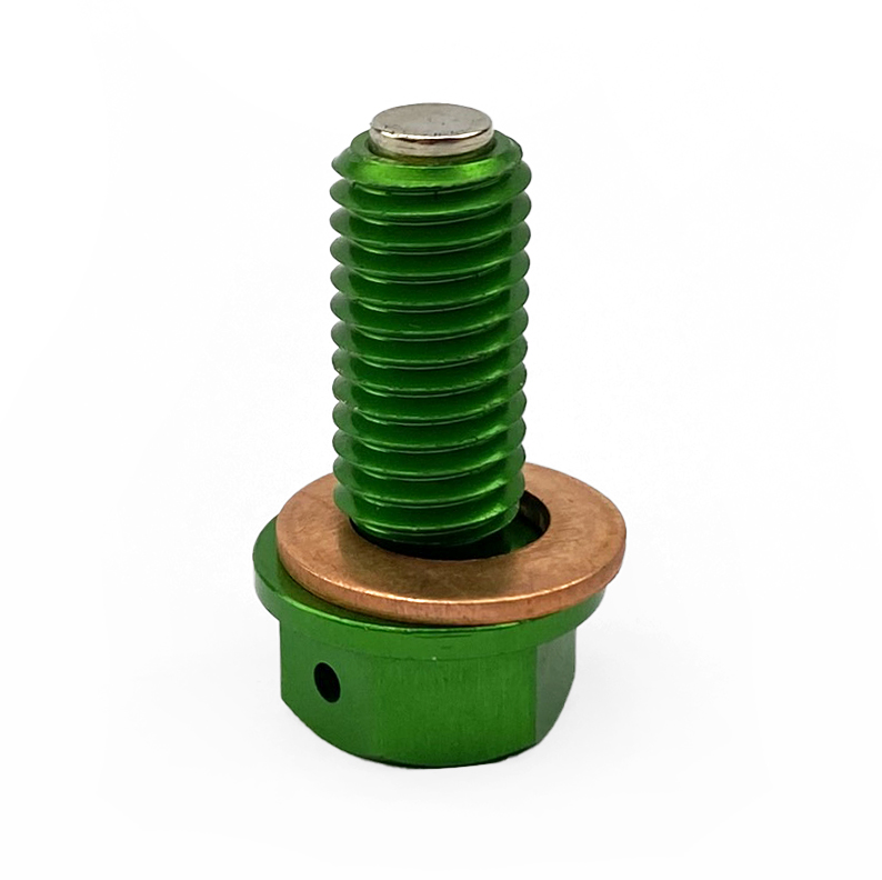 MAGNETIC OIL DRAIN PLUG M10x1.50, KX 450 F KLX 450 R, GREEN thumbnail 3
