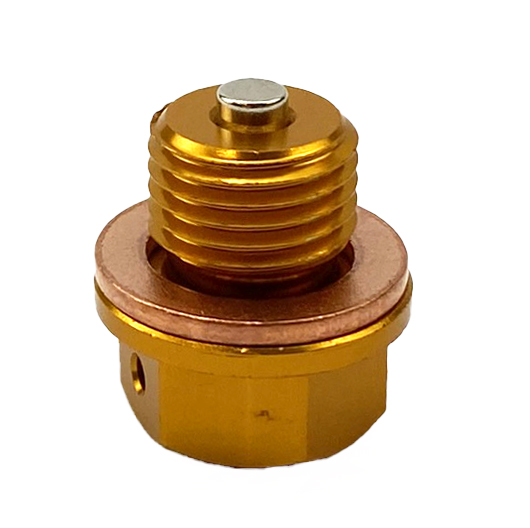 MAGNETIC OIL DRAIN PLUG M12x1.25, RM 125 RMZ 250, GOLD 09247-12006 thumbnail 3