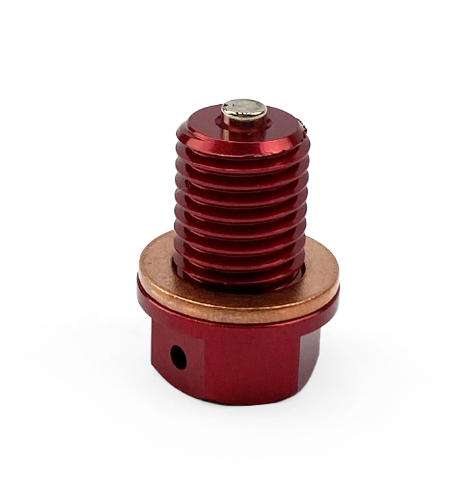 MAGNETIC OIL DRAIN PLUG M12x1.50, 90015-KA3-711, 90340-12006-00, RED thumbnail 3