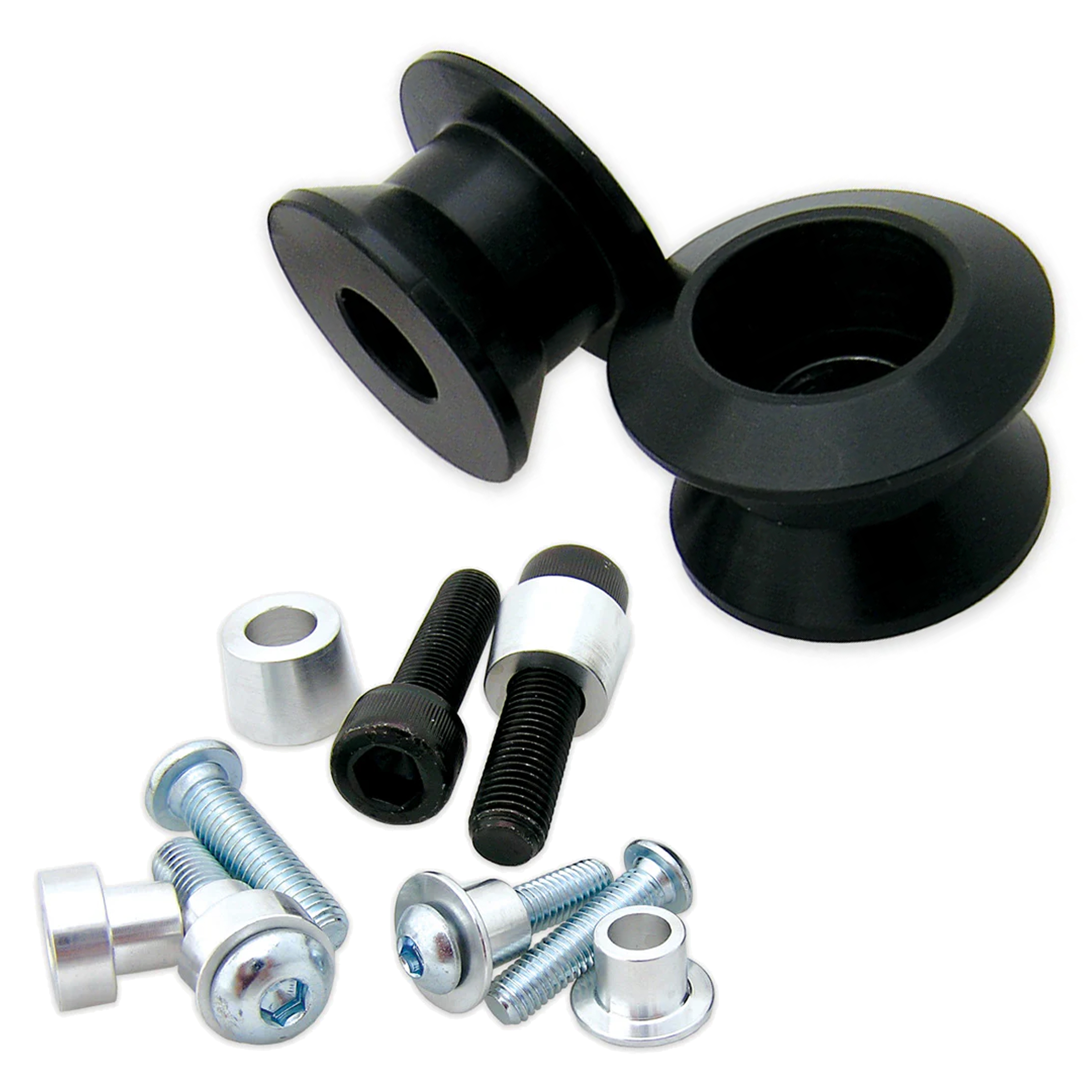 SWINGARM SPOOL UNIV BLACK, BOLT HARDWARE 2009-SSS.BK