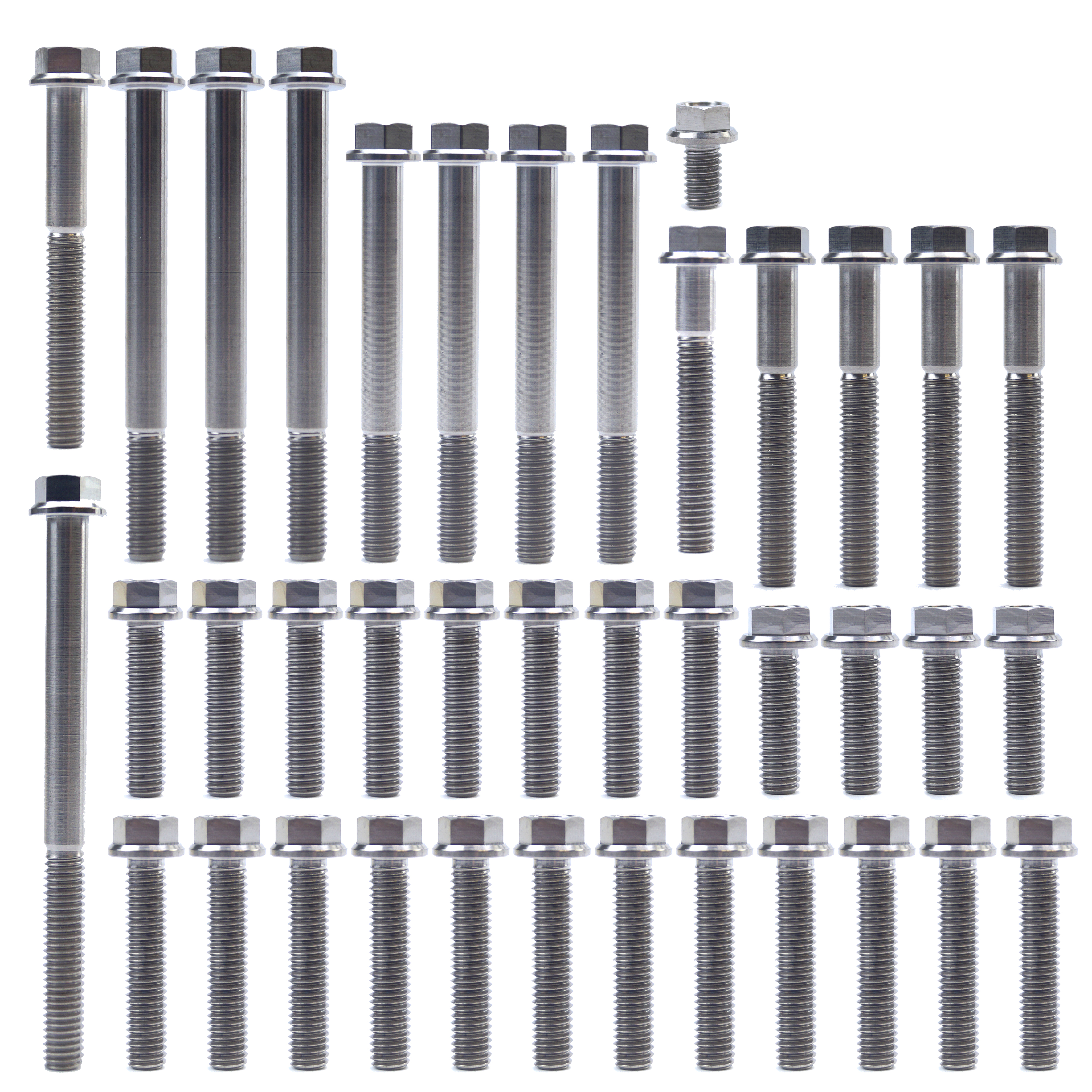 YAMAHA YZ 125 TITANIUM ENGINE BOLT KIT, KIT SIZE 39 BOLTS !!! MADE TO ORDER !!!