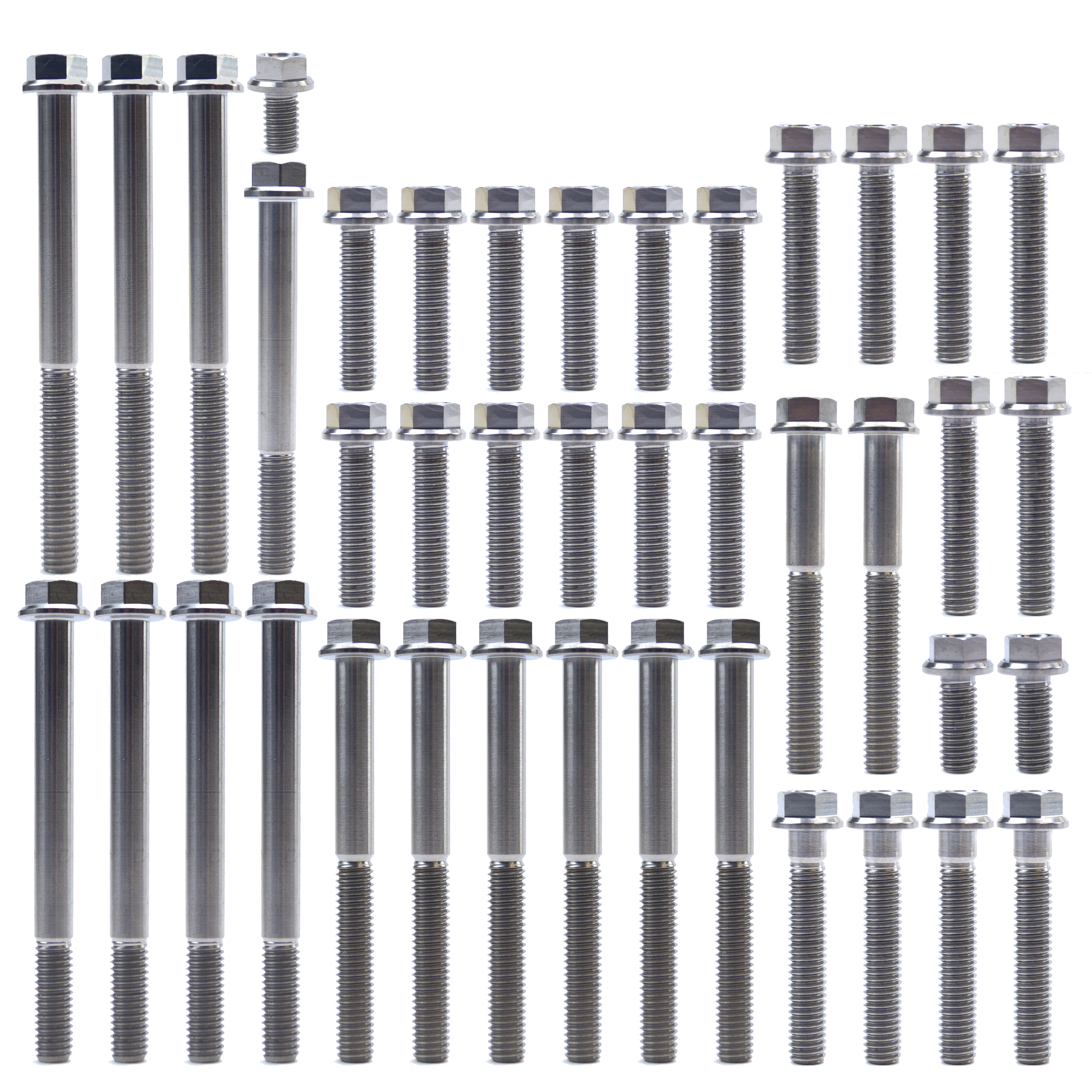 KAWASAKI KX 250 F TITANIUM ENGINE BOLT KIT, KIT SIZE 42 BOLTS !!! MADE TO ORDER !!!