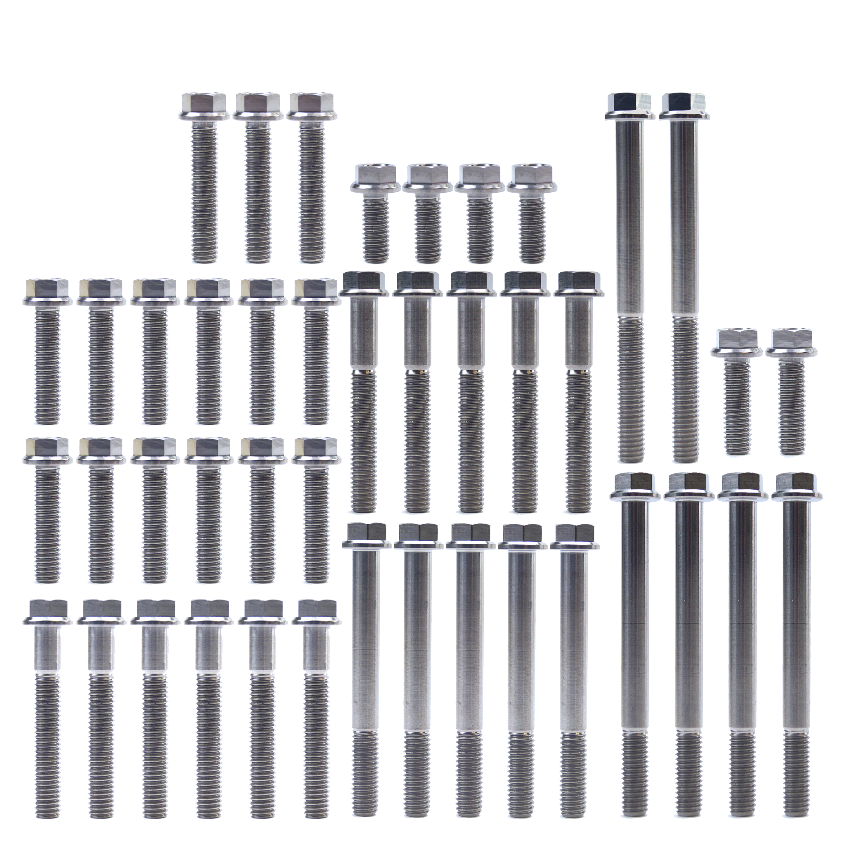 KTM HUQ FE EXC-F TITANIUM ENGINE BOLT KIT, KIT SIZE 43 BOLTS !!! MADE TO ORDER !!!