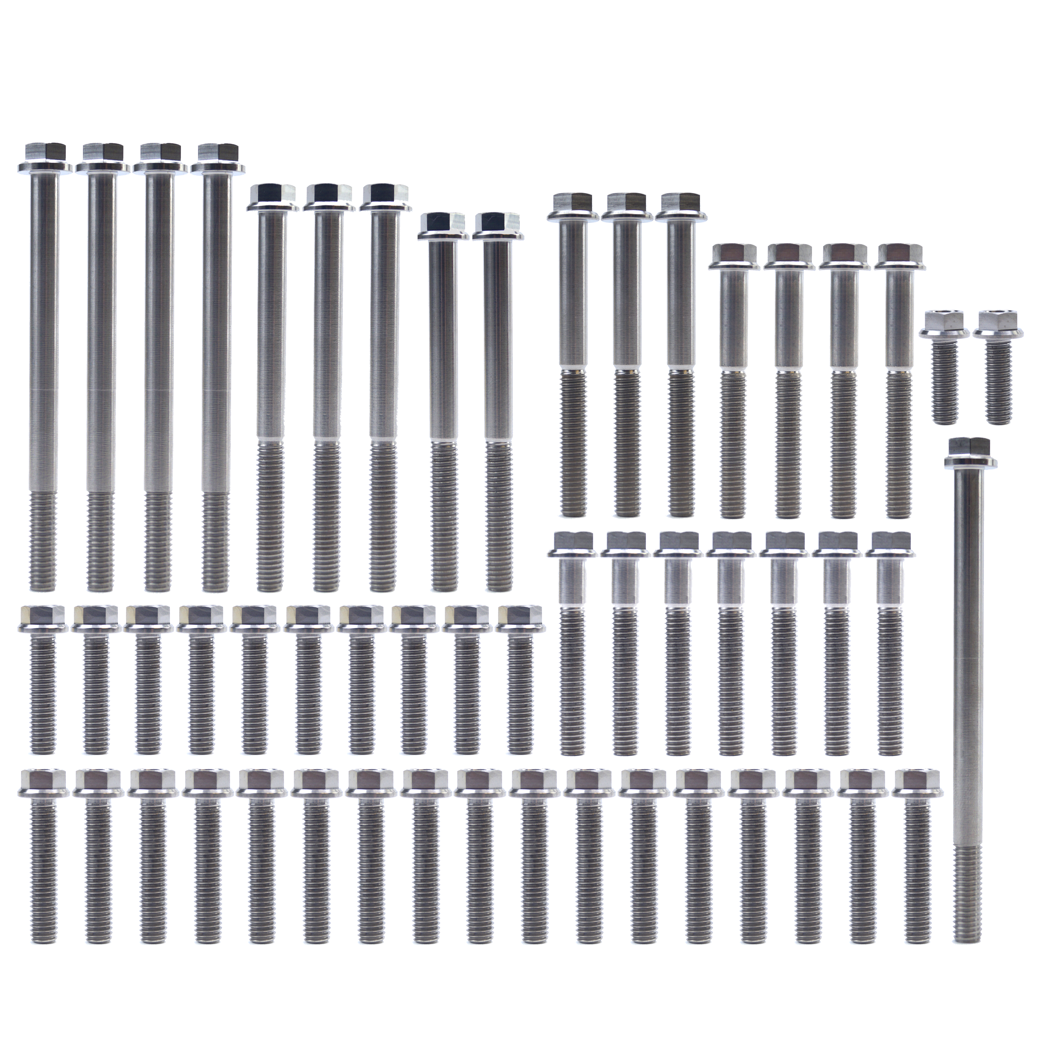 ENGINE BOLT KIT CR 125 R 90-07, KIT SIZE 69 BOLTS !!! MADE TO ORDER !!! TITANIUM BOLT KIT image 1