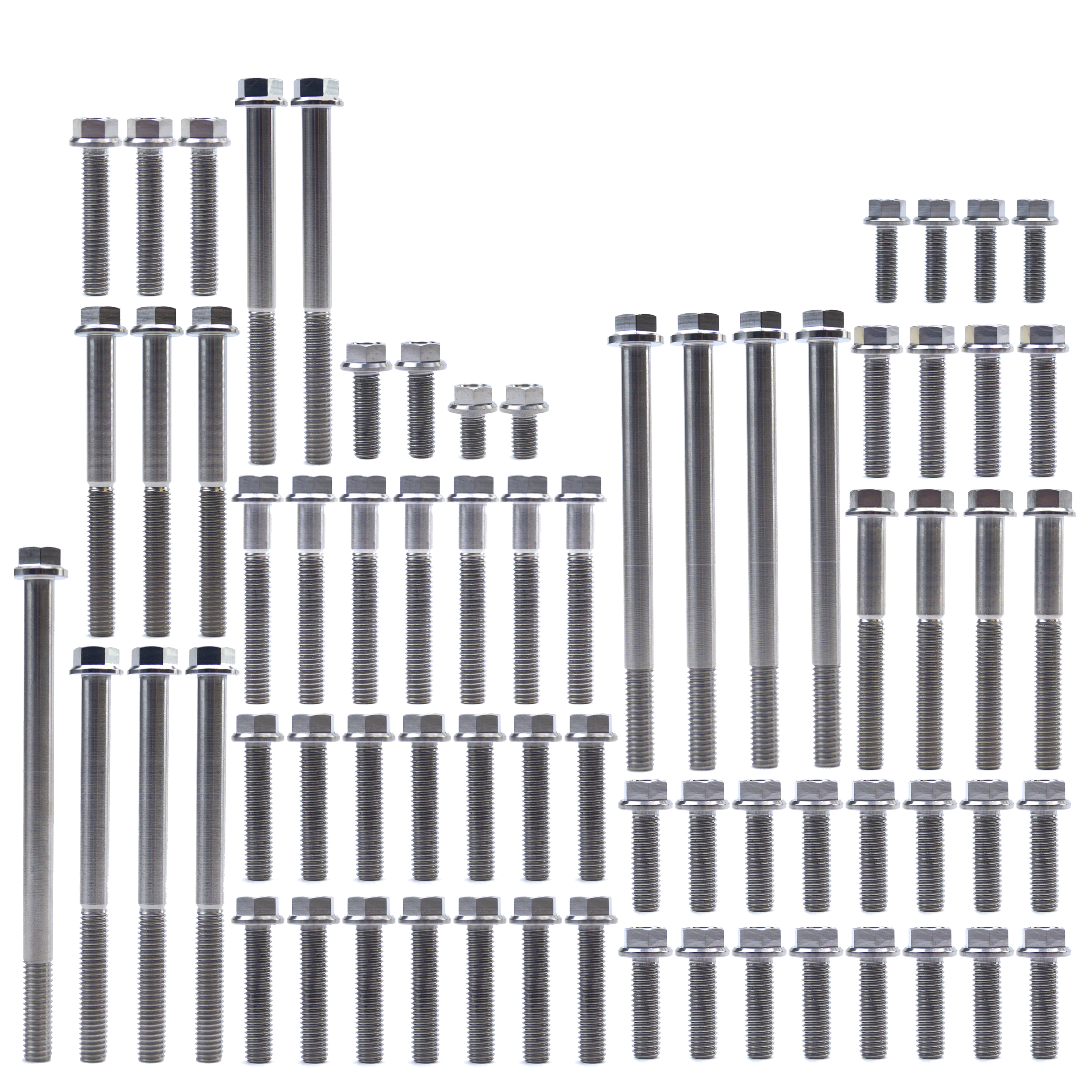 ENGINE BOLT KIT CR 250 R 92-07, KIT SIZE 35 BOLTS !!! MADE TO ORDER !!! TITANIUM BOLT KIT