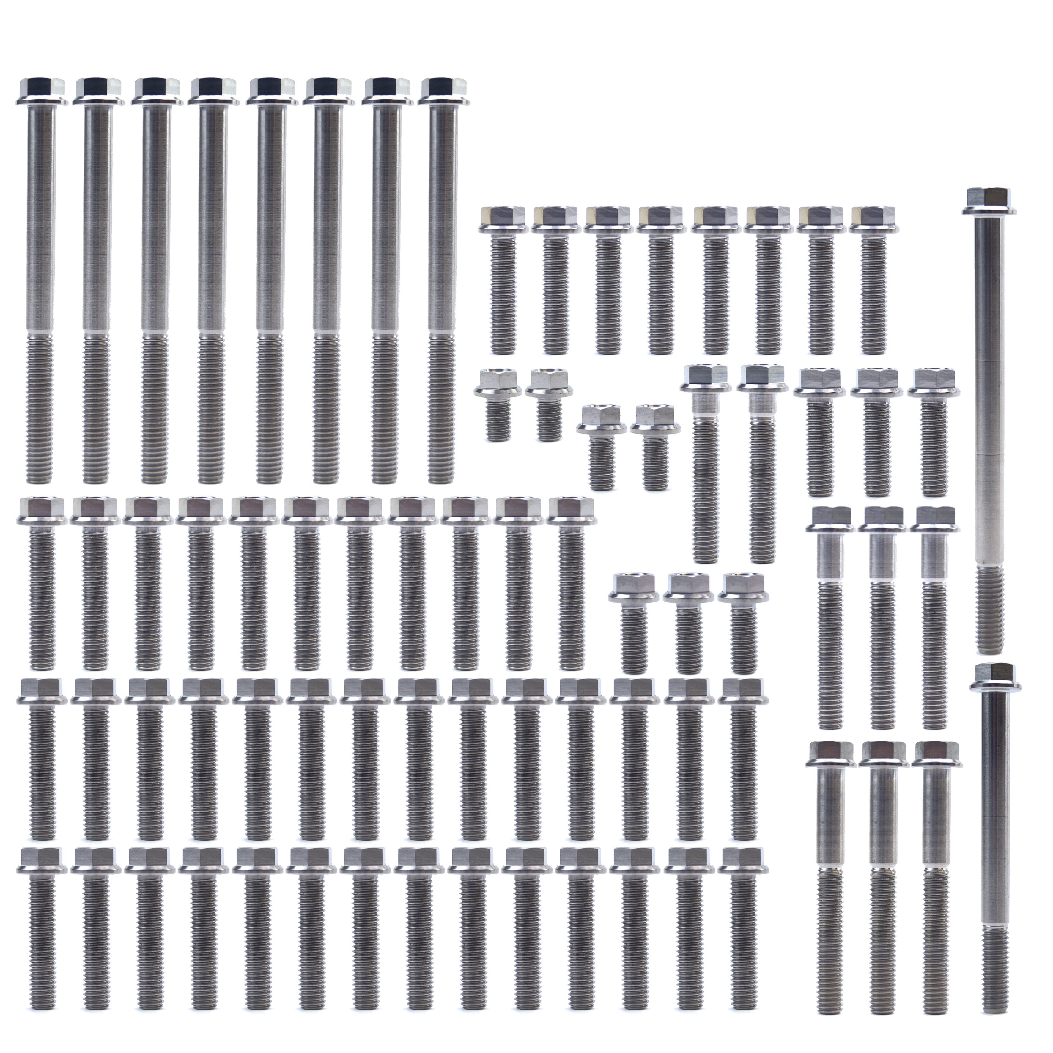 ENGINE BOLT KIT CRF 450 X 05-17, KIT SIZE 60 BOLTS !!! MADE TO ORDER !!! TITANIUM BOLT KIT